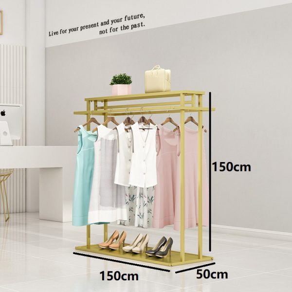 Gold Clothes Rack - Retail Buddy